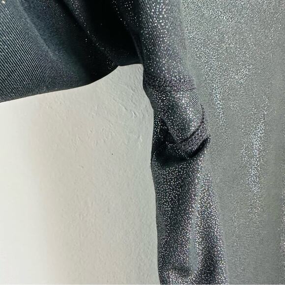 NIKE PRO Silver Sparkle DriFit Mid Rise Leggings Tights Running Gym Yoga Pants S - Picture 12 of 16